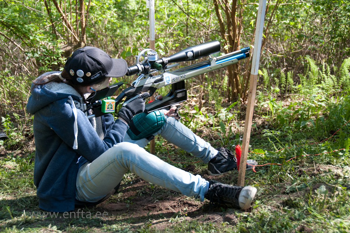 Kristin Antsmäe, Steyr LG 110 Field Target, Nikko Stirling Diamond 10-50x60